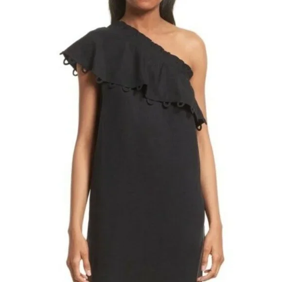 apiece apart black dress Apiece Apart Bettina Maxi in Abstract Animal Midnight Abstract Animal Midnight / 0